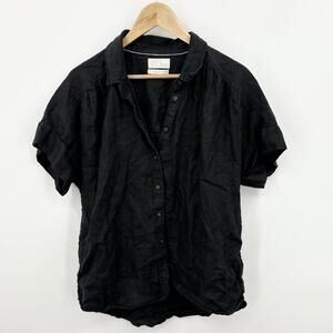 J. Crew Baird McNutt Shirt Medium Relaxed Irish Linen Coastal Beachy Capsule